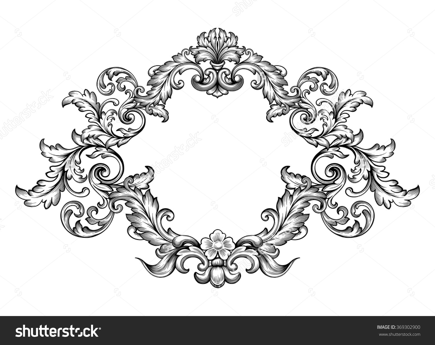 1500x1191 Ornament Monogram Clipart