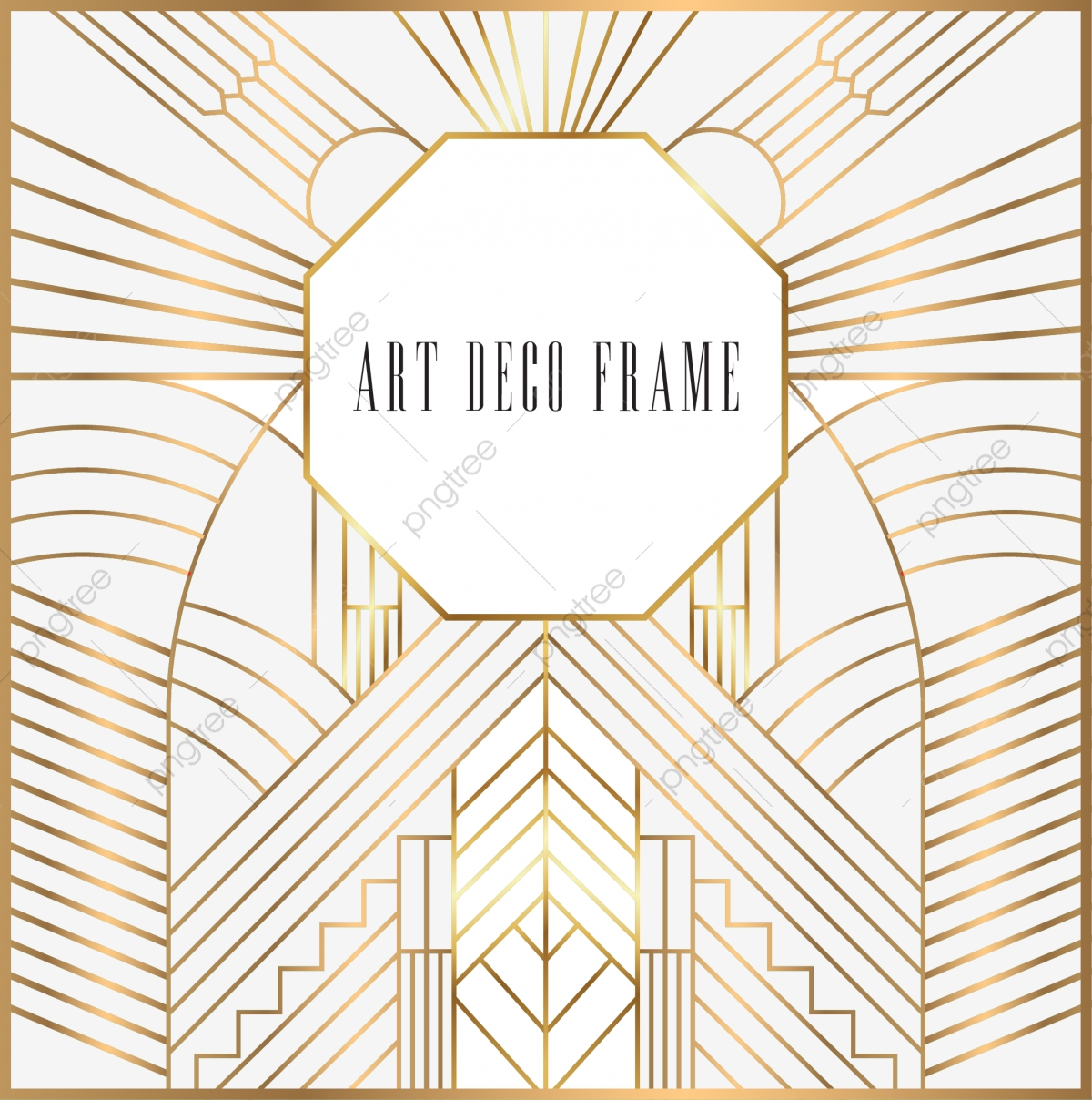 1200x1208 Art Deco Monogram Frame, Deco, Invitation, Wedding Png And Vector