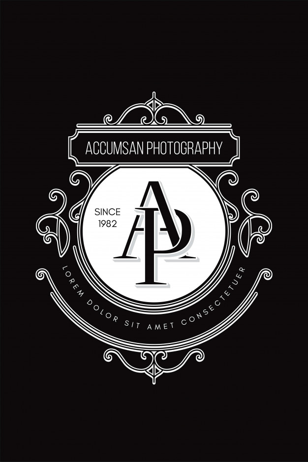 626x939 Monogram Logo Photography A P Vector Premium Download
