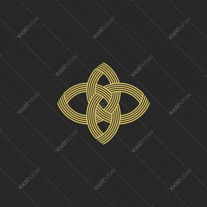 300x300 Sacred Geometry Shape Flower Logo Monogram Vector Wallkeeper