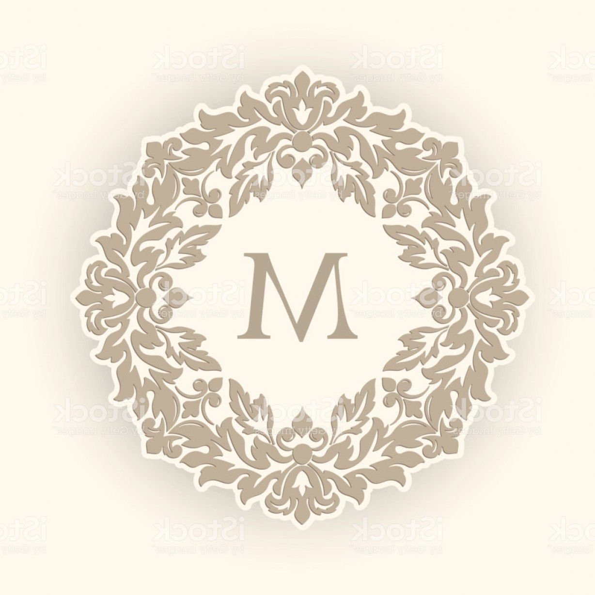 1228x1228 Vector Circle Floral Monogram Savoyuptown