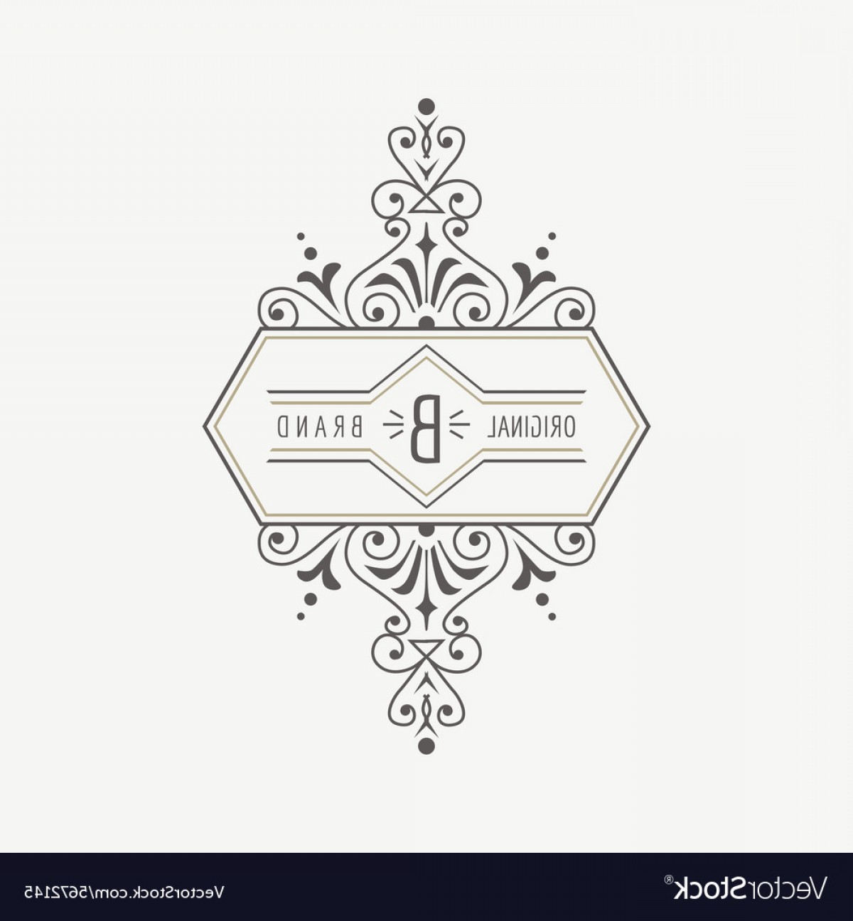 1200x1296 Vintage Frame For Monogram Vector Soidergi