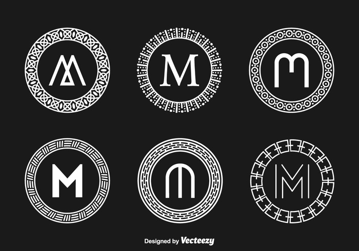 700x490 Free Abstract Monograms Vector