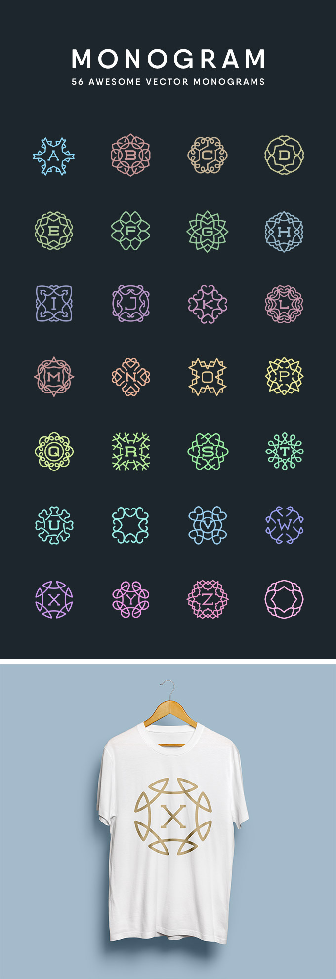 Free Vector Monogram Maker Professional Creator 680x1983 Free Vector Monogram Maker Professional Creator