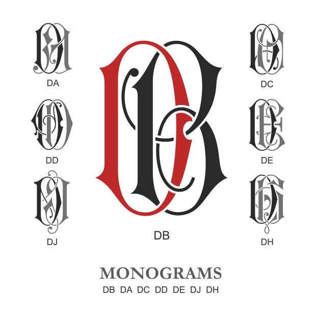 Monograms Vector Free Download Collection 620x620 Monograms Vector Free Download Collection
