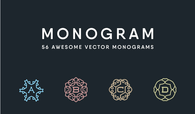 Set Of Awesome Monogram Vectors Free Download 681x397 Set Of Awesome Monogram Vectors Free Download
