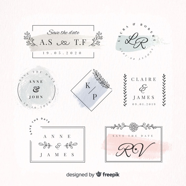 Wedding Monogram Logo Templates Collection Vector Free Download 626x626 Wedding Monogram Logo Templates Collection Vector Free Download