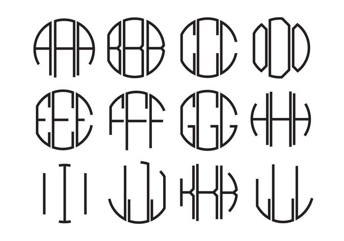 Free Letters Monogram Vector 700x490 Free Letters Monogram Vector