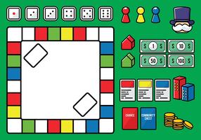 monopoly board template vector