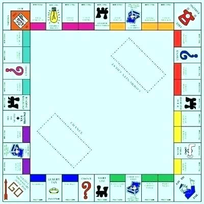 400x400 Monopoly Board Template