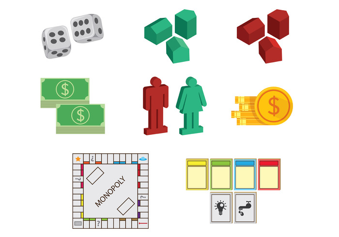700x490 Free Vector Set Of Monopoly Icons