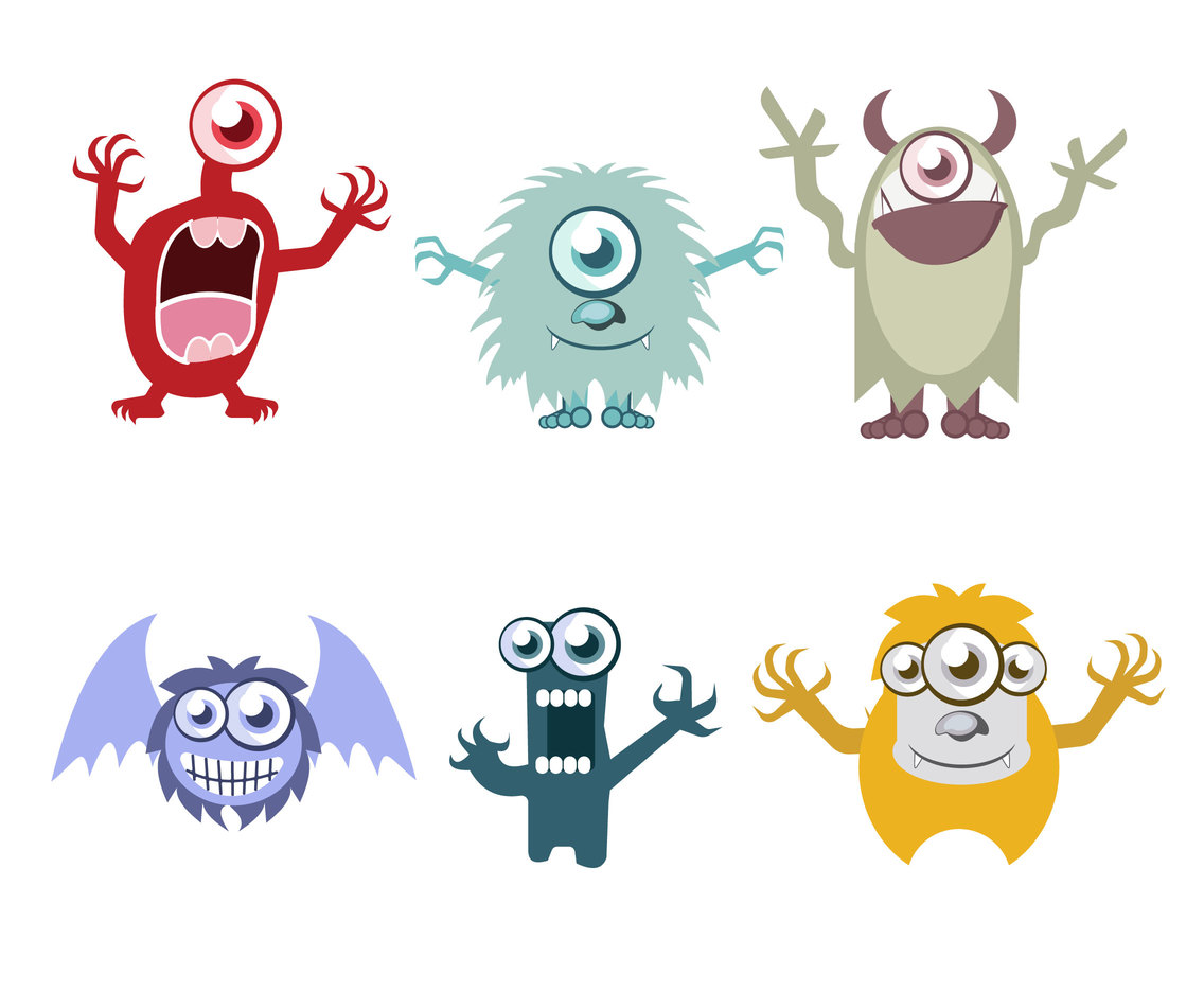 1136x936 Friendly Monster Cartoon Vector Vector Art Graphics