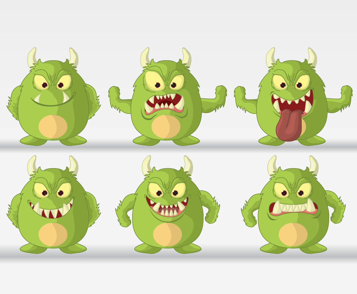 1136x936 Green Monster Cartoon Vectors Vector Art Graphics