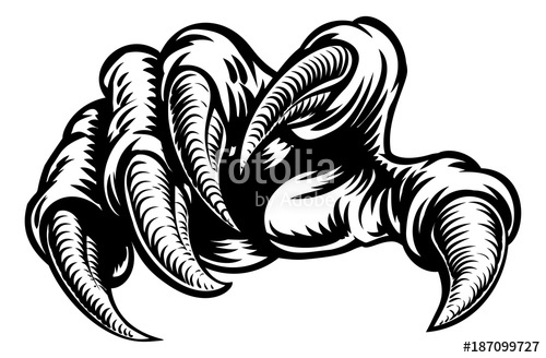 500x328 Claw Hand Monster Talons Stock Image And Royalty Free Vector