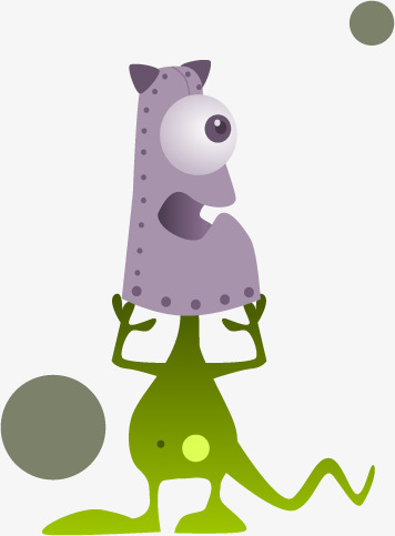 356x483 Vector One Eye Little Monster, One Eye, Monster, Hand Painted Png