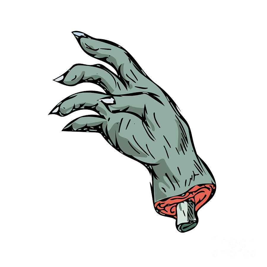 900x900 Zombie Monster Hand Drawing Digital Art