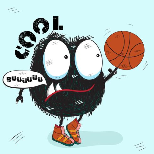 490x490 Cute Little Monster Hand Drawn