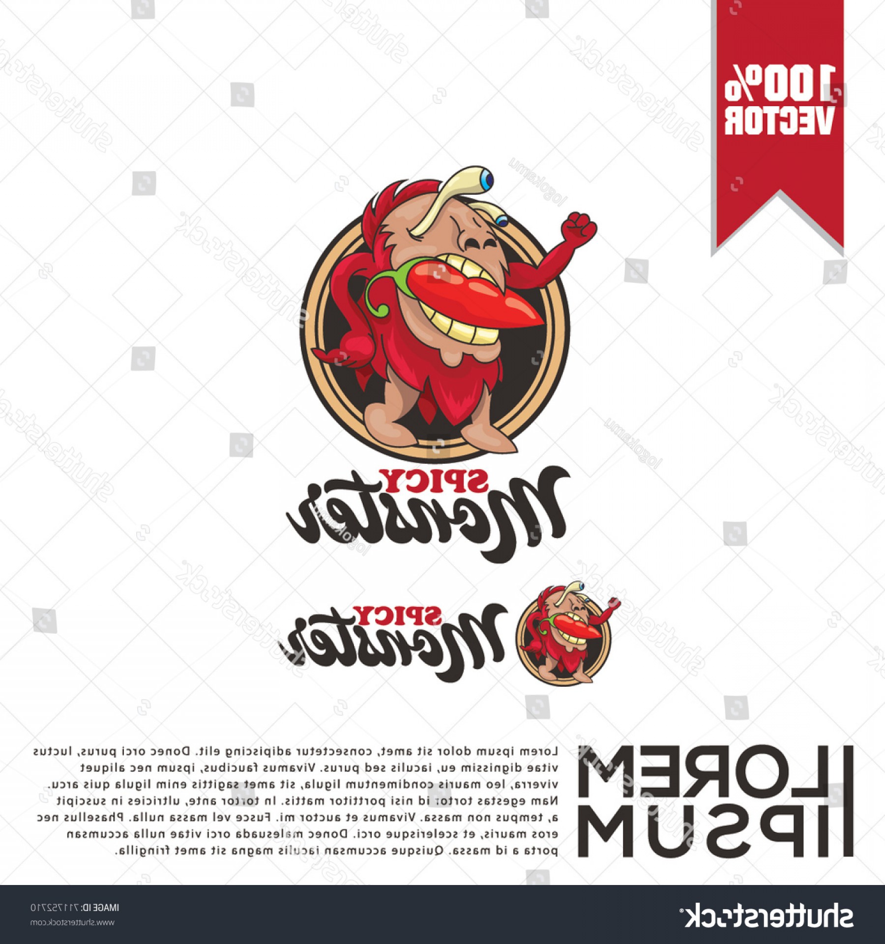 1800x1920 Monster Mascot Spicy Food Logo Vector Soidergi