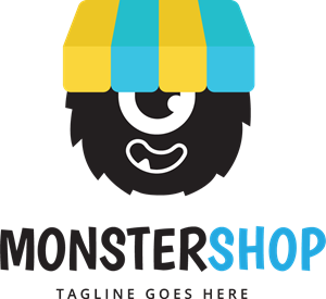 300x275 Cute Monster Logo Vector