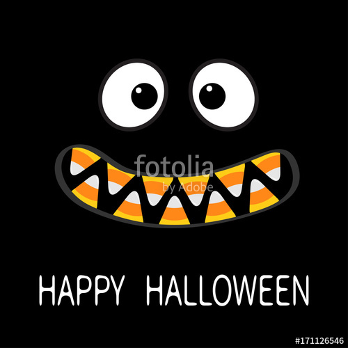 500x500 Happy Halloween Scary Monster Face Emotions Vampire Tooth Fang