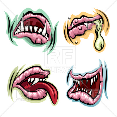 400x400 Set Of Monster Mouths