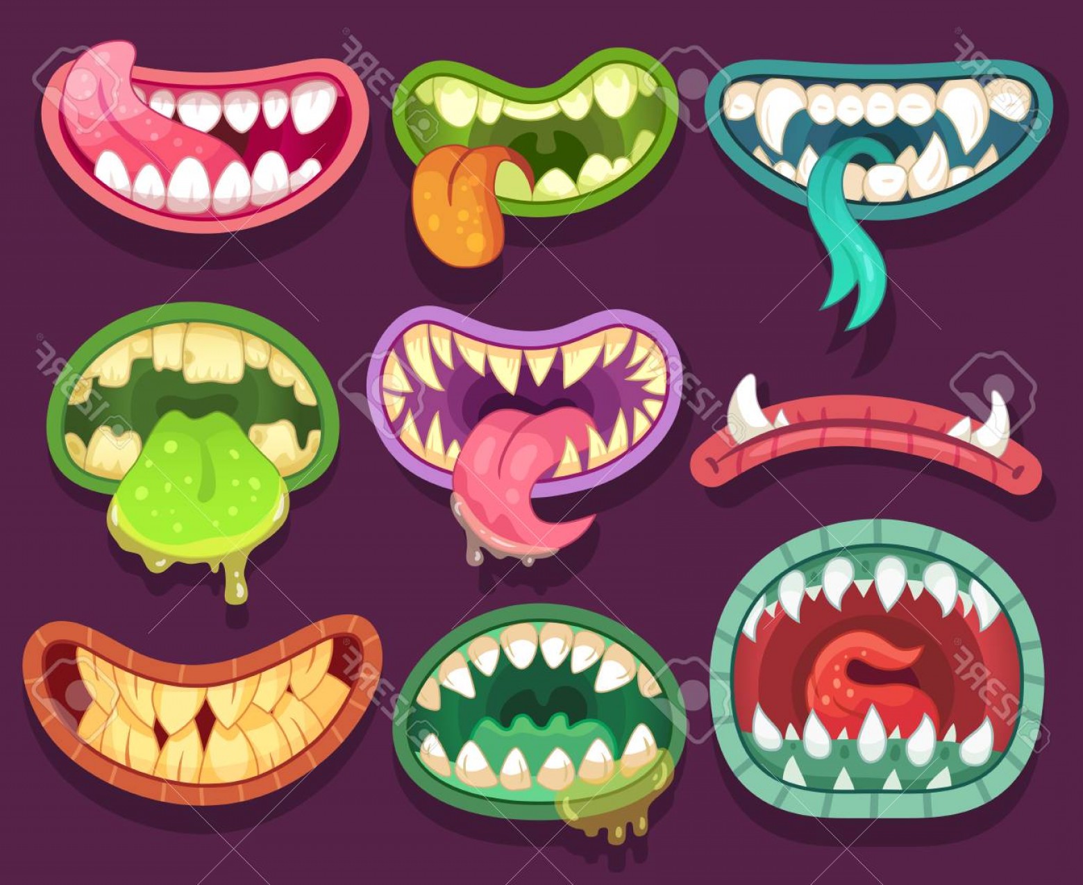 Monster Teeth Vector at Vectorified.com | Collection of Monster Teeth ...