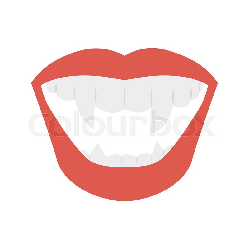 800x800 Dracula Teeth Monster Stock Vector Colourbox