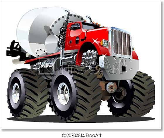 Free Art Print Of Cartoon Mixer Monster Truck Vector Cartoon 560x470 Free Art Print Of Cartoon Mixer Monster Truck Vector Cartoon