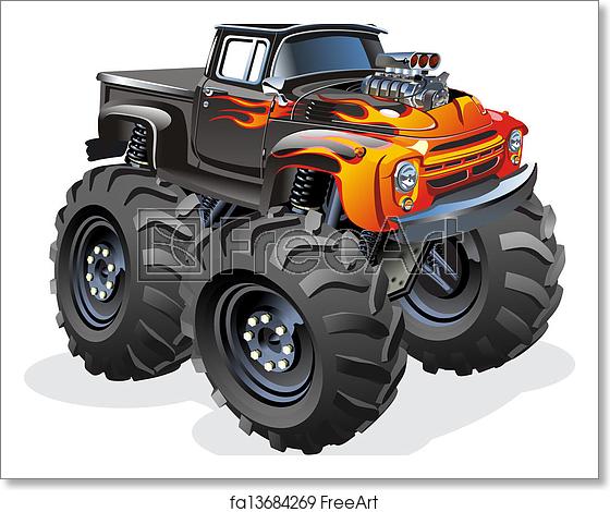Free Art Print Of Cartoon Monster Truck Vector Cartoon Monster 560x470 Free Art Print Of Cartoon Monster Truck Vector Cartoon Monster
