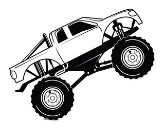 Monster Truck Vector at Vectorified.com | Collection of Monster Truck ...