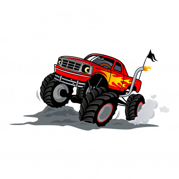 Monster Truck Vector at Vectorified.com | Collection of Monster Truck ...