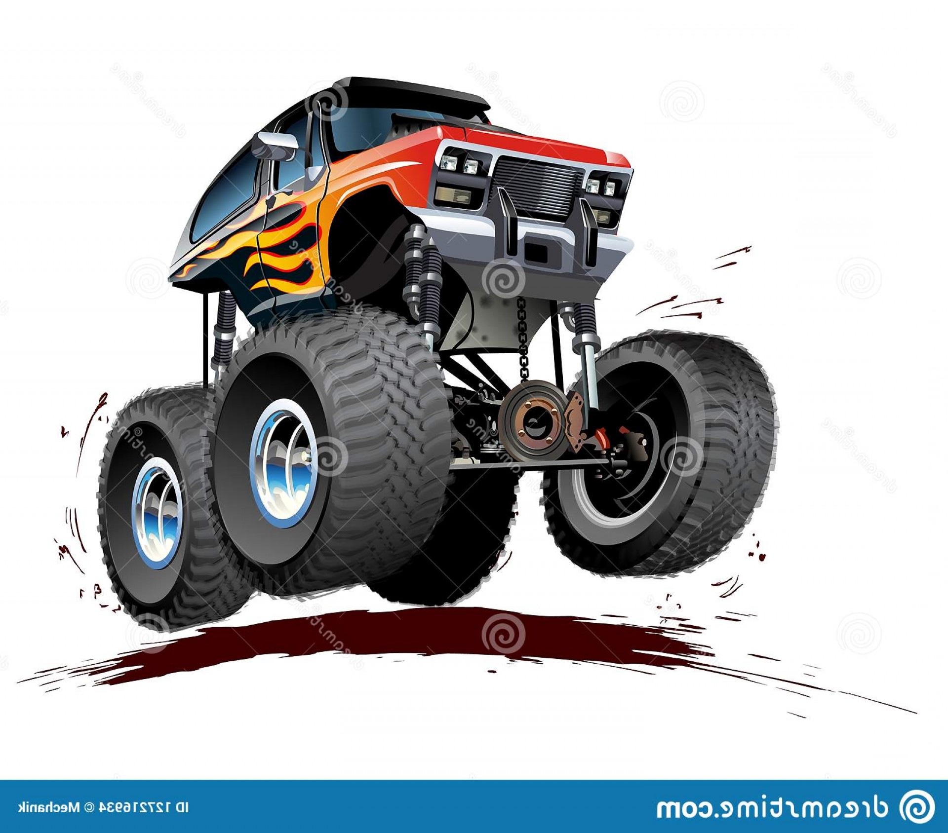 Monster Truck Vector at Vectorified.com | Collection of Monster Truck ...