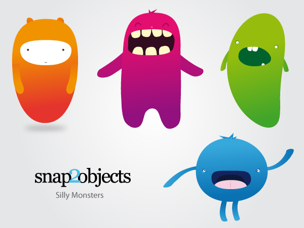 600x451 Free Silly Vector Monsters