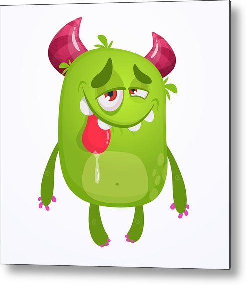 493x572 Cartoon Green Funny Monster Vector Halloween Illustration