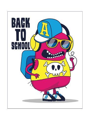 366x488 Cute Monster Vector Design Art