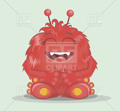 400x372 Happy Monster Vector Image Of Objects Rodnikovay