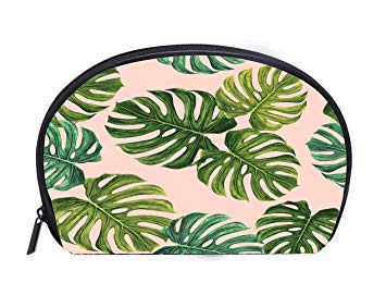 Multi Functionhalf Moon Cosmetic Bag Monstera Leaf 355x271 Multi Functionhalf Moon Cosmetic Bag Monstera Leaf