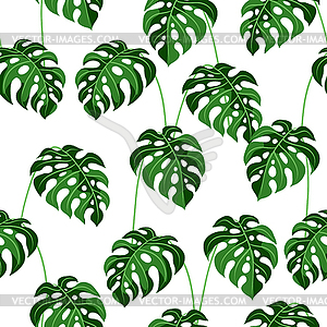Seamless Pattern With Monstera Leaves 300x300 Seamless Pattern With Monstera Leaves