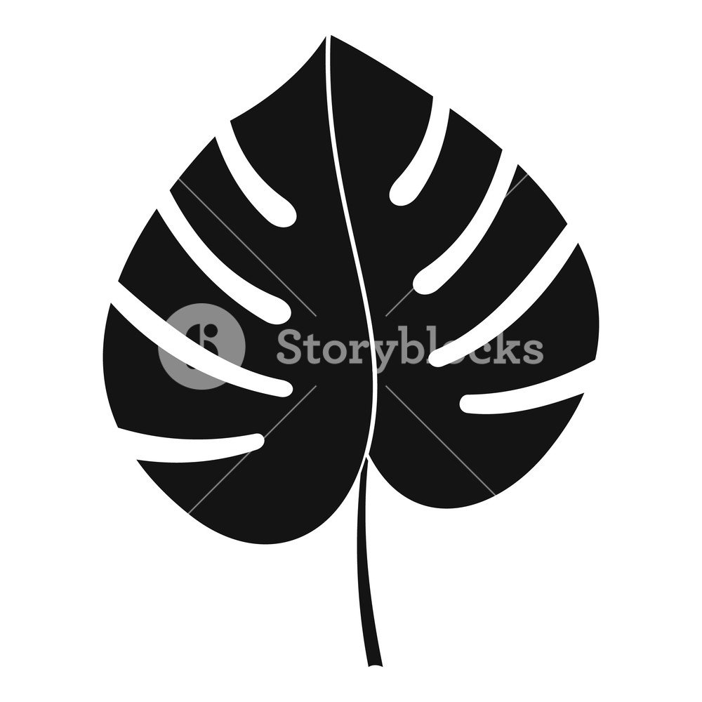 Leaf Of Monstera Icon Simple Illustration Of Leaf Of Monstera 1000x1000 Leaf Of Monstera Icon Simple Illustration Of Leaf Of Monstera