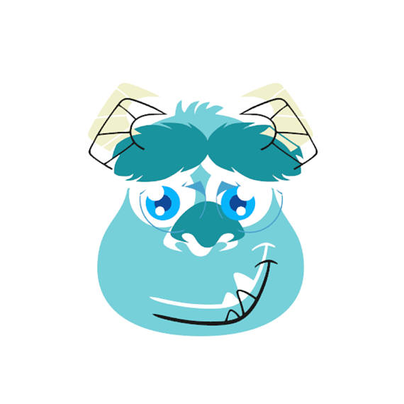 570x570 Sulley Monsters University Inc Dxf Pdf Vector
