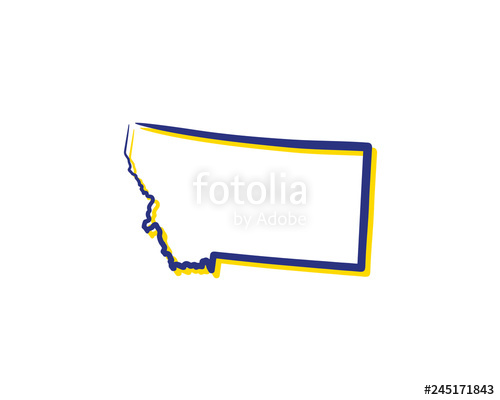 Montana Outline Logo Icon Stock Image And Royalty Free Vector 500x400 Montana Outline Logo Icon Stock Image And Royalty Free Vector