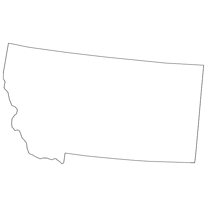 Montana Vector Map 660x660 Montana Vector Map