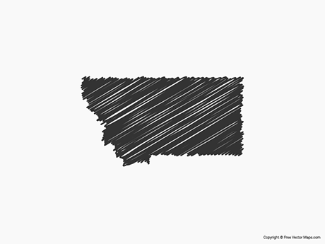 Vector Maps Of Montana Free Vector Maps 460x345 Vector Maps Of Montana Free Vector Maps