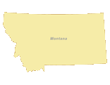 Free Digital Montana Outline Blank Map 156x121 Free Digital Montana Outline Blank Map