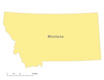 Free Digital Montana Outline Blank Map 206x159 Free Digital Montana Outline Blank Map