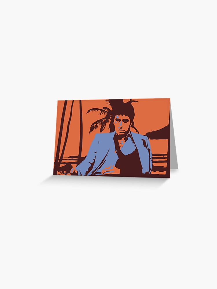750x1000 Scarface Tony Montana Vector Greeting Card