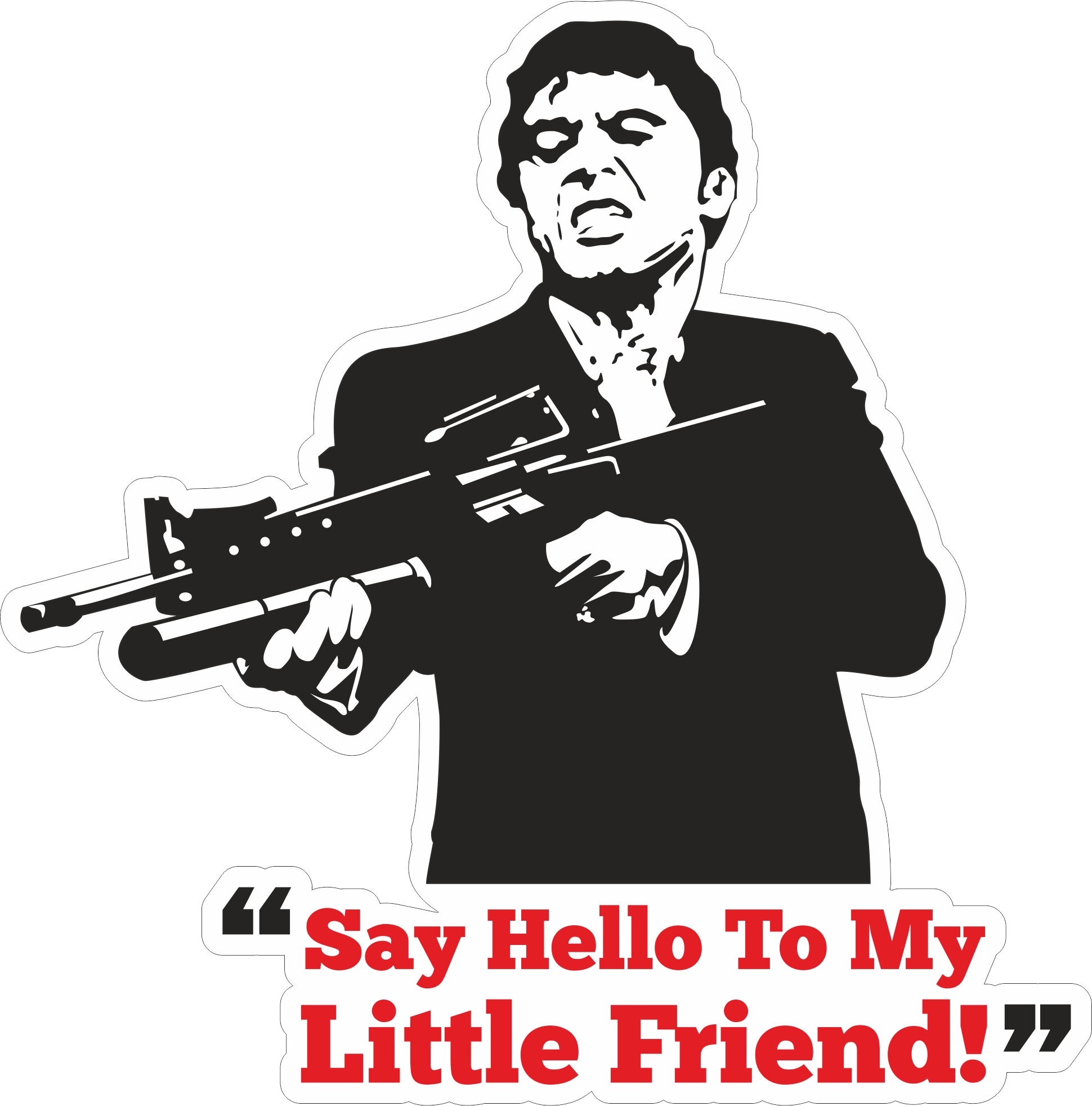 1940x1964 Tony Montana Sticker Free Vector Cdr Download