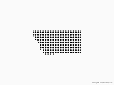 460x345 Vector Map Of Montana