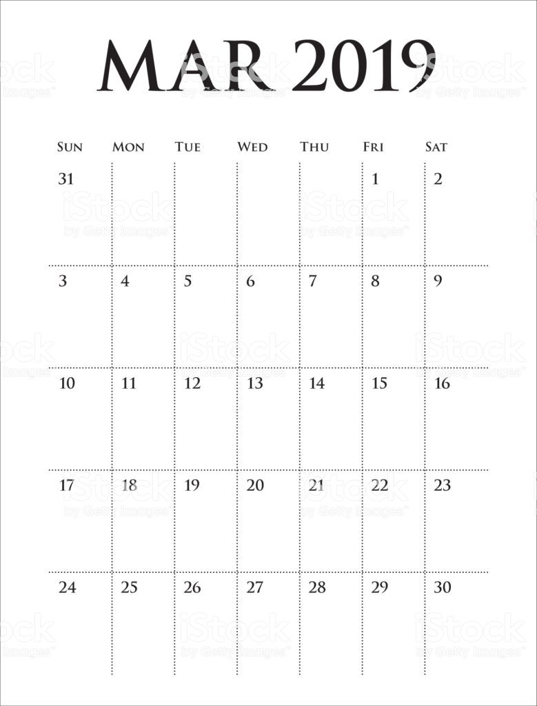 779x1024 Editable March Desk Calendar Vector March Printable