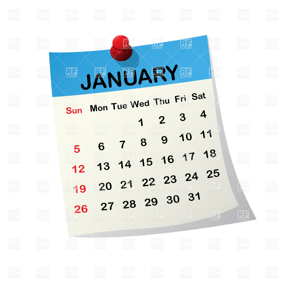 1200x1200 January Month Calendar Vector Image Of Calendars, Layouts